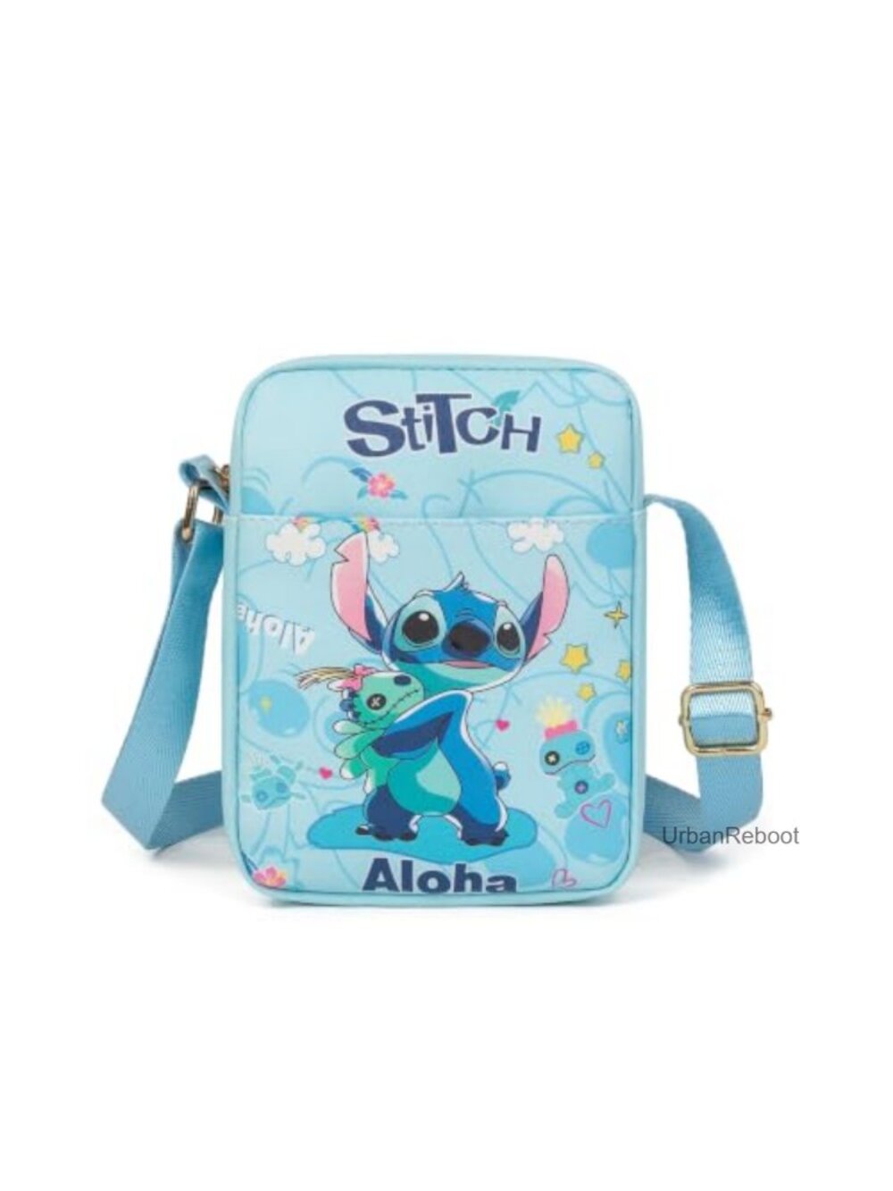 Stitch Cartoon Crossbody Mini Bag PU Leather Shoulder Purse
